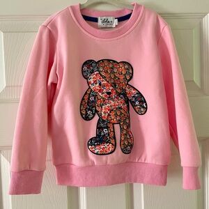 Girls Teddy Bear Sweatshirt by Lola + the Boys